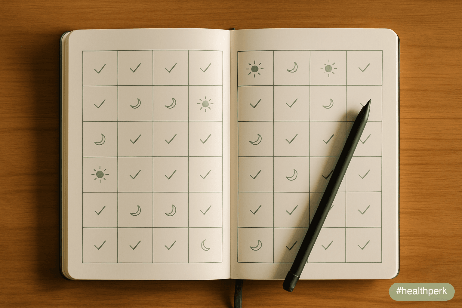 14-day two-week reset calendar grid