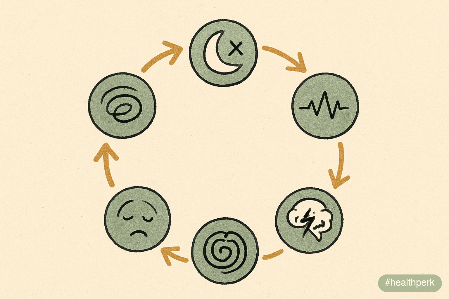 anxiety-insomnia loop diagram