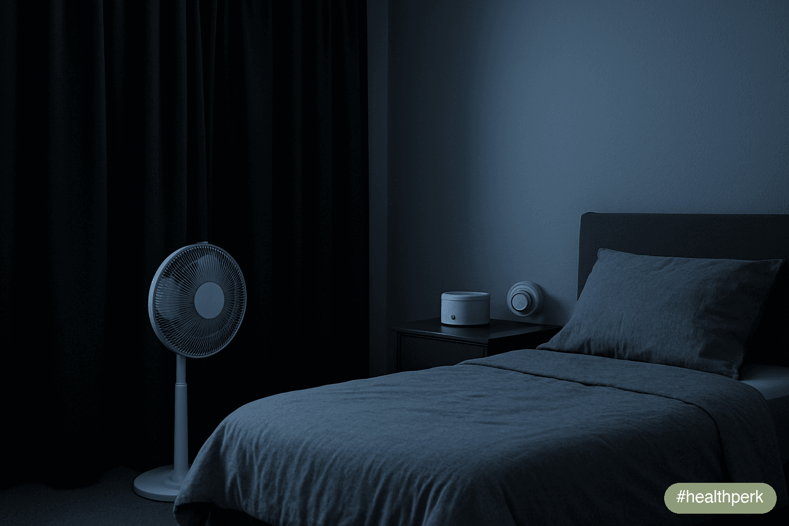 bedroom temperature, blackout, fan