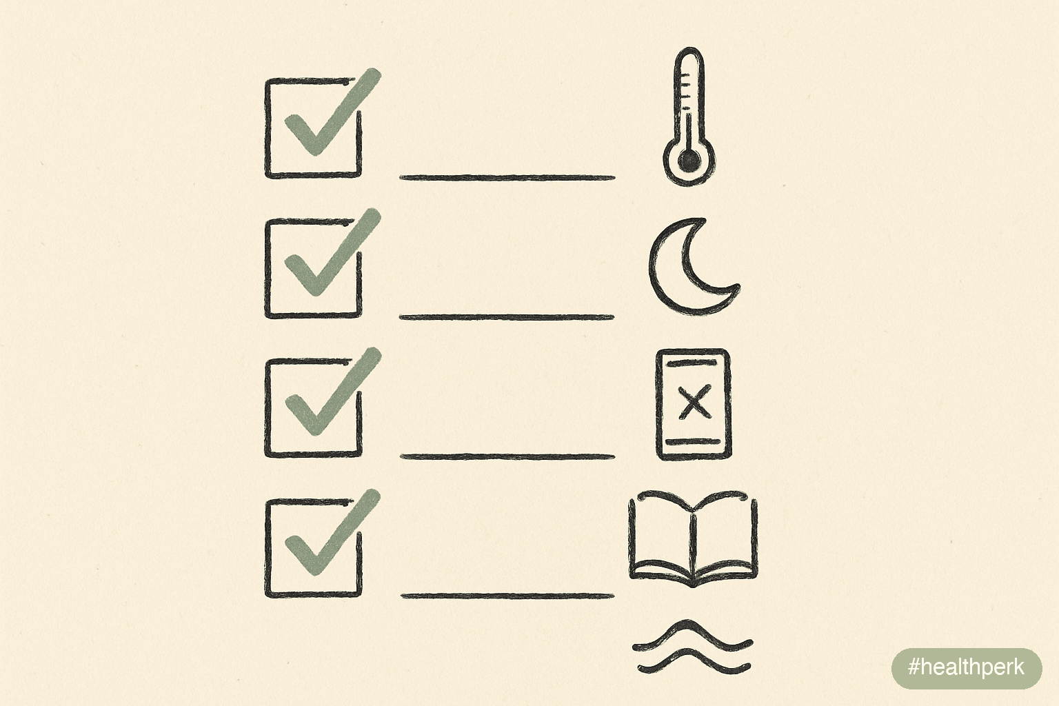 30-minute bedtime habits checklist