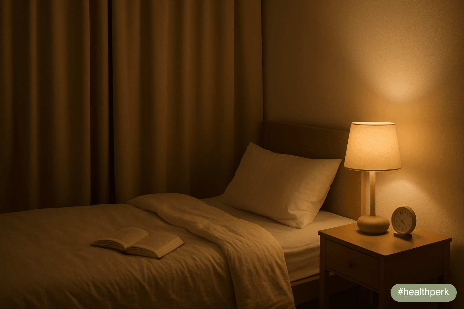 dim bedroom evening