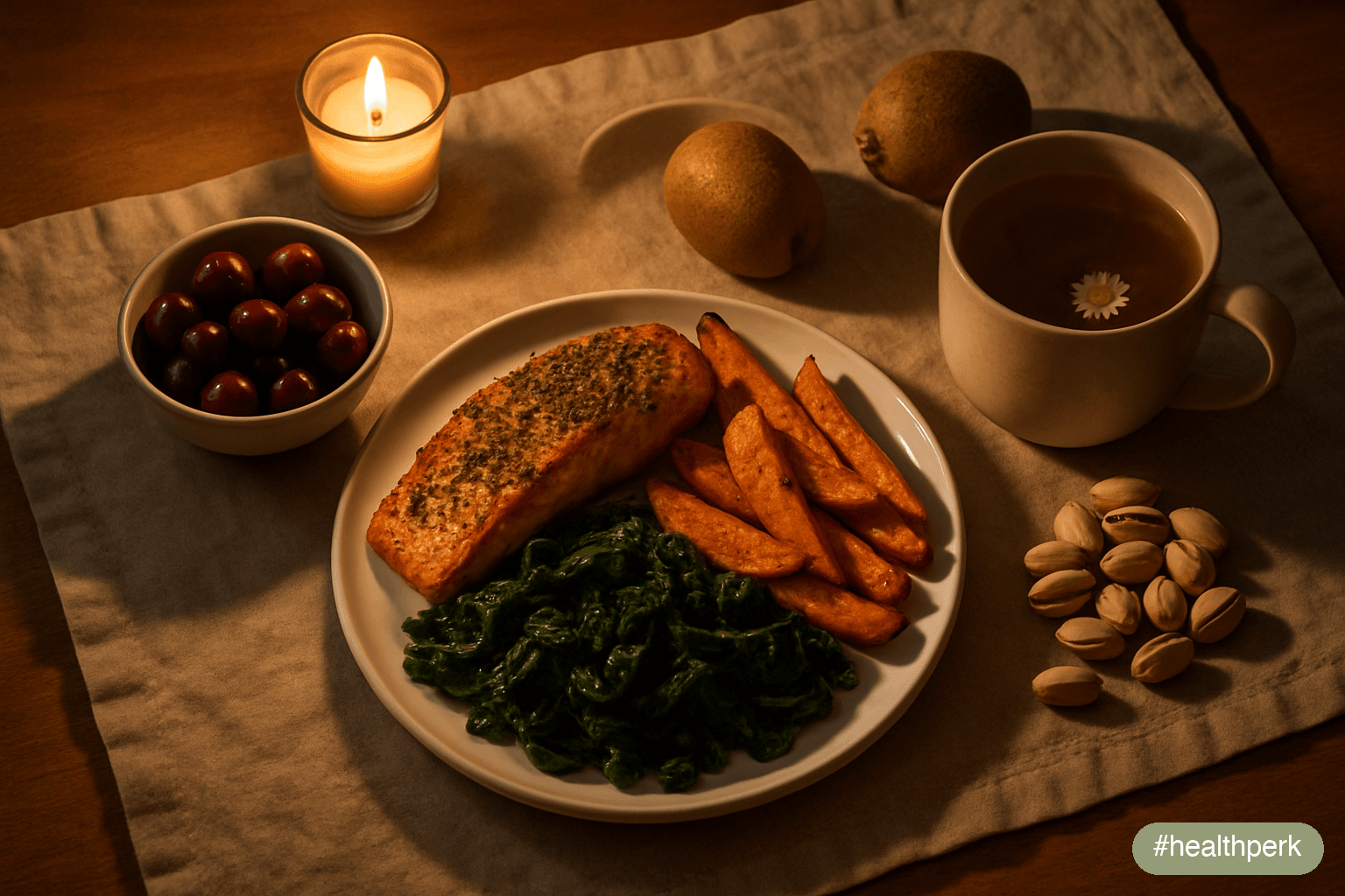 hero — evening sleep-supportive meal