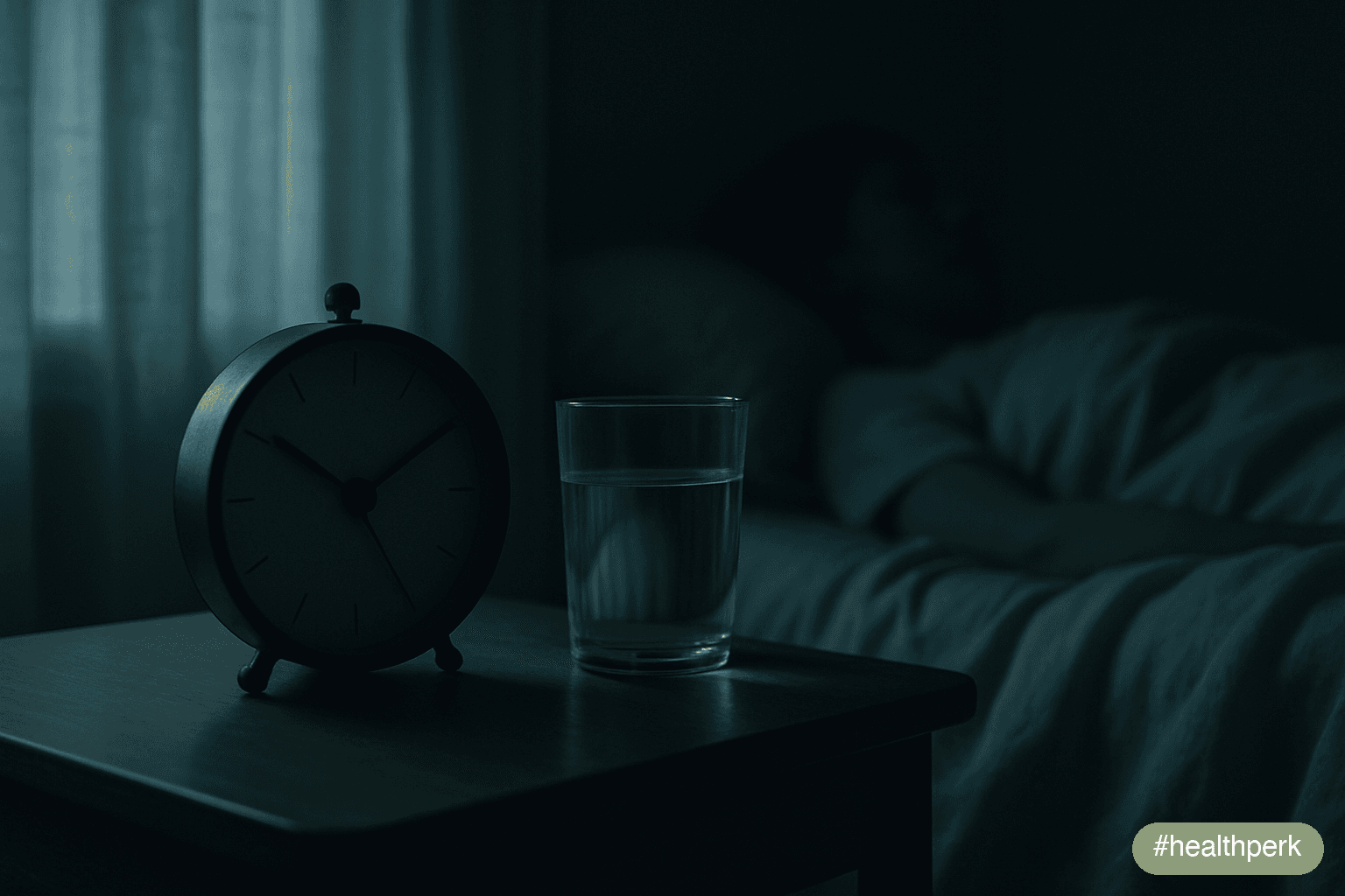 hero — bedside clock showing 3:00 AM in dim moonlight