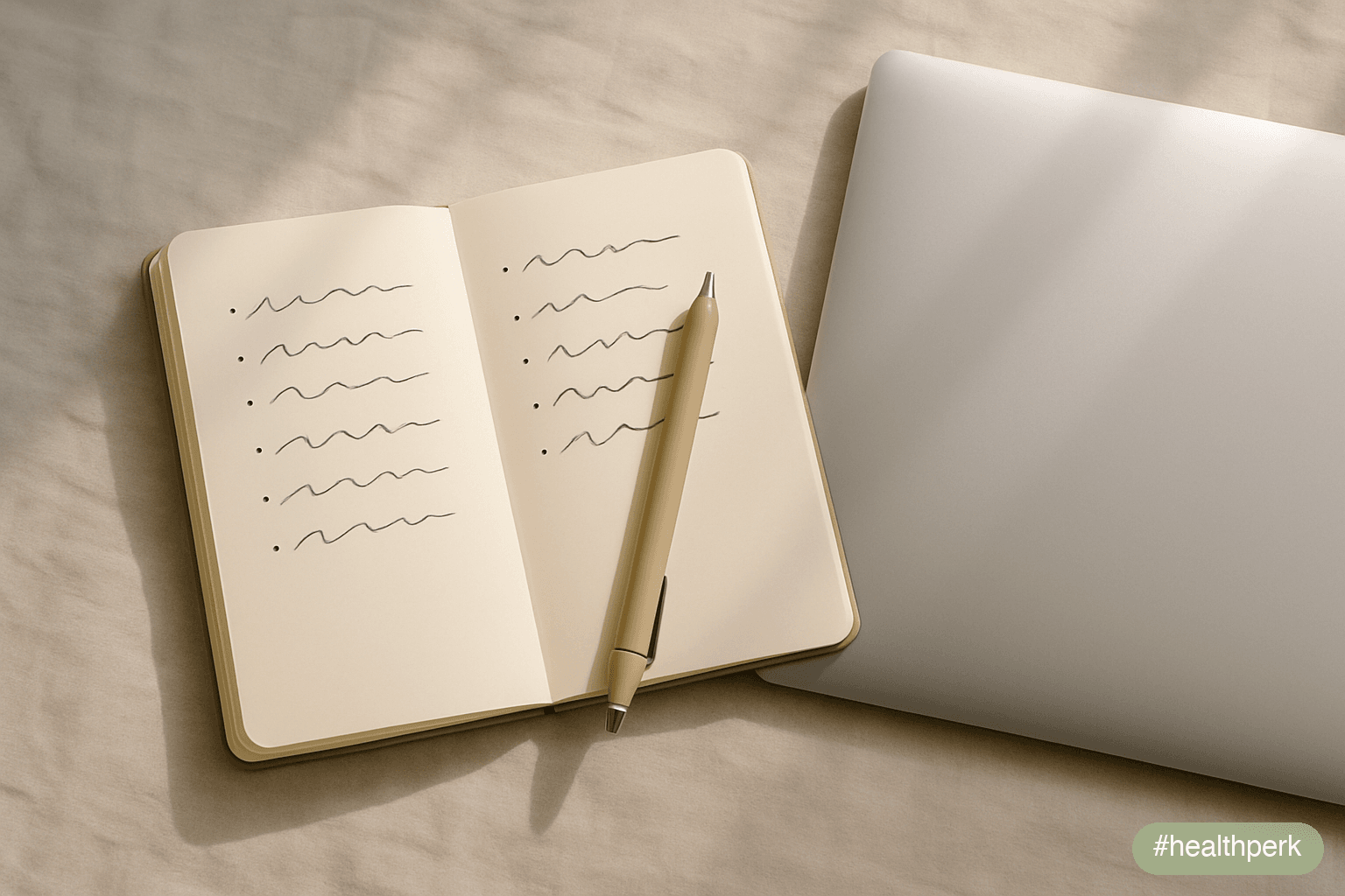 notebook with worry list