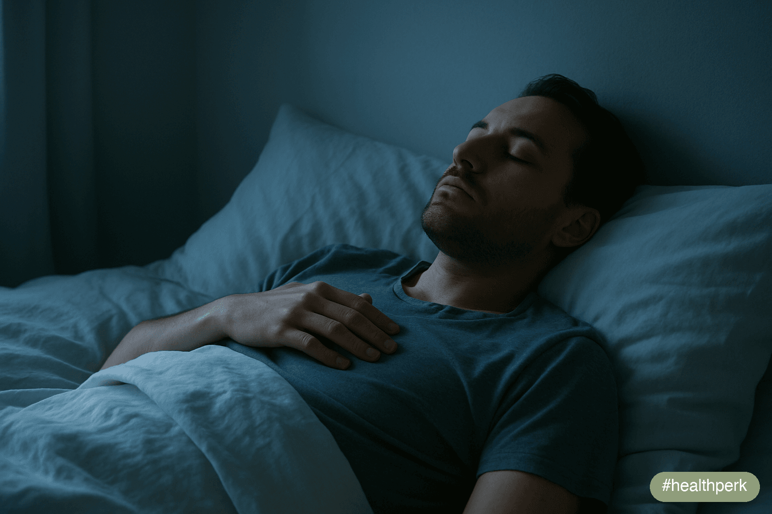 hero — person breathing in bed