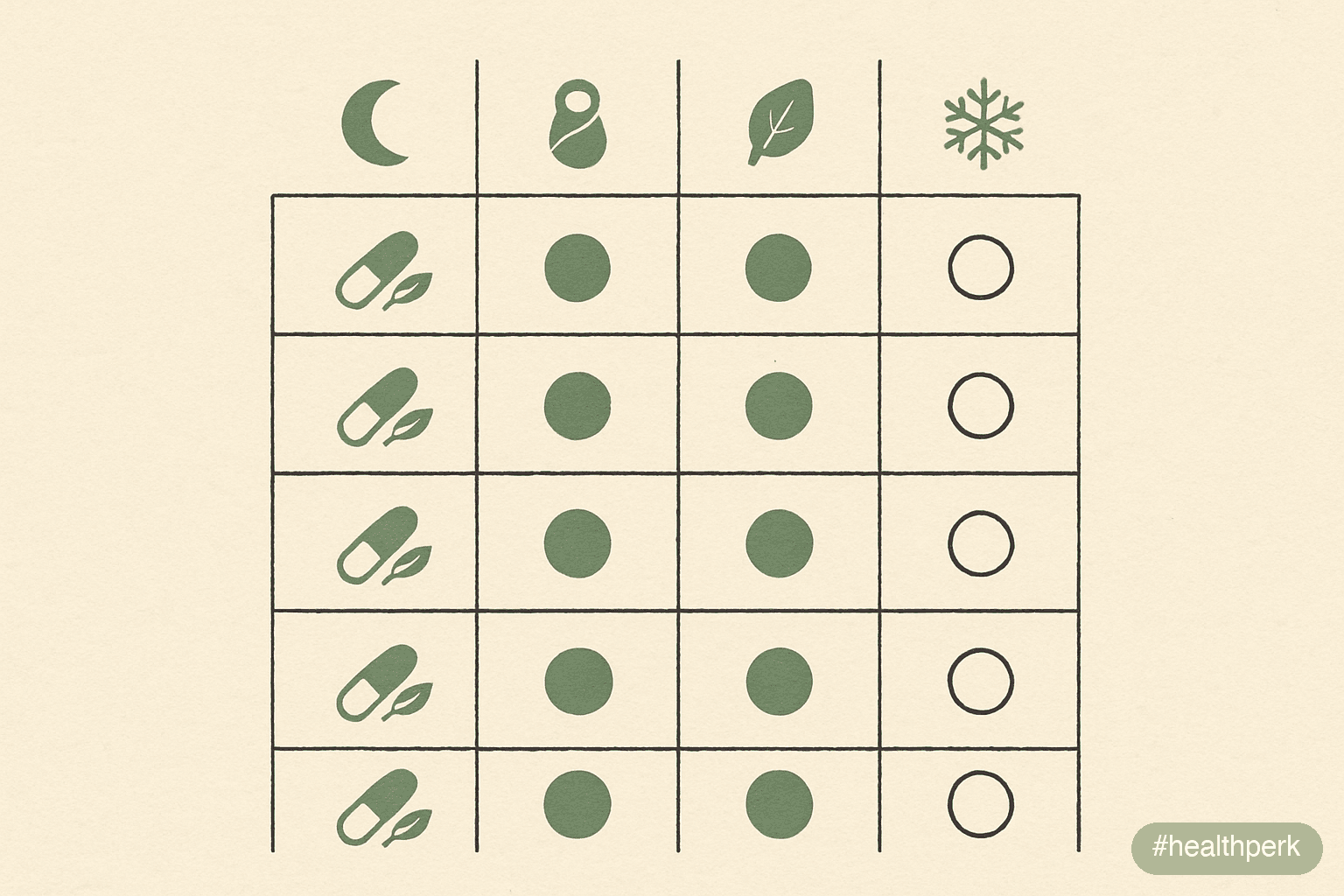 supplement matrix by life stage